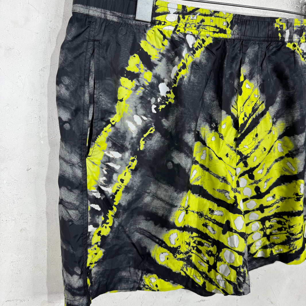 Valentino Neon Tie Dye Swim Trunks