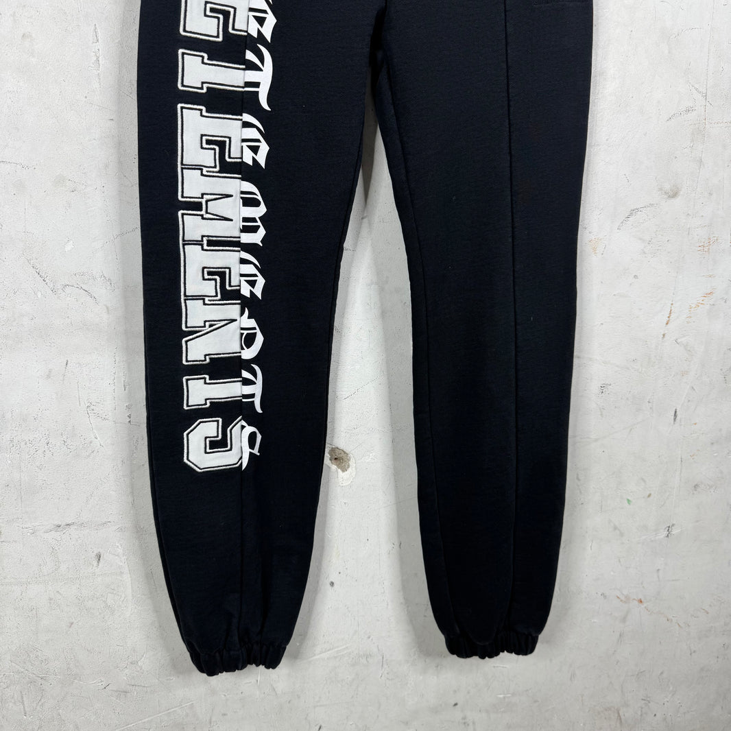 Vetements Split Logo Slim Sweatpants