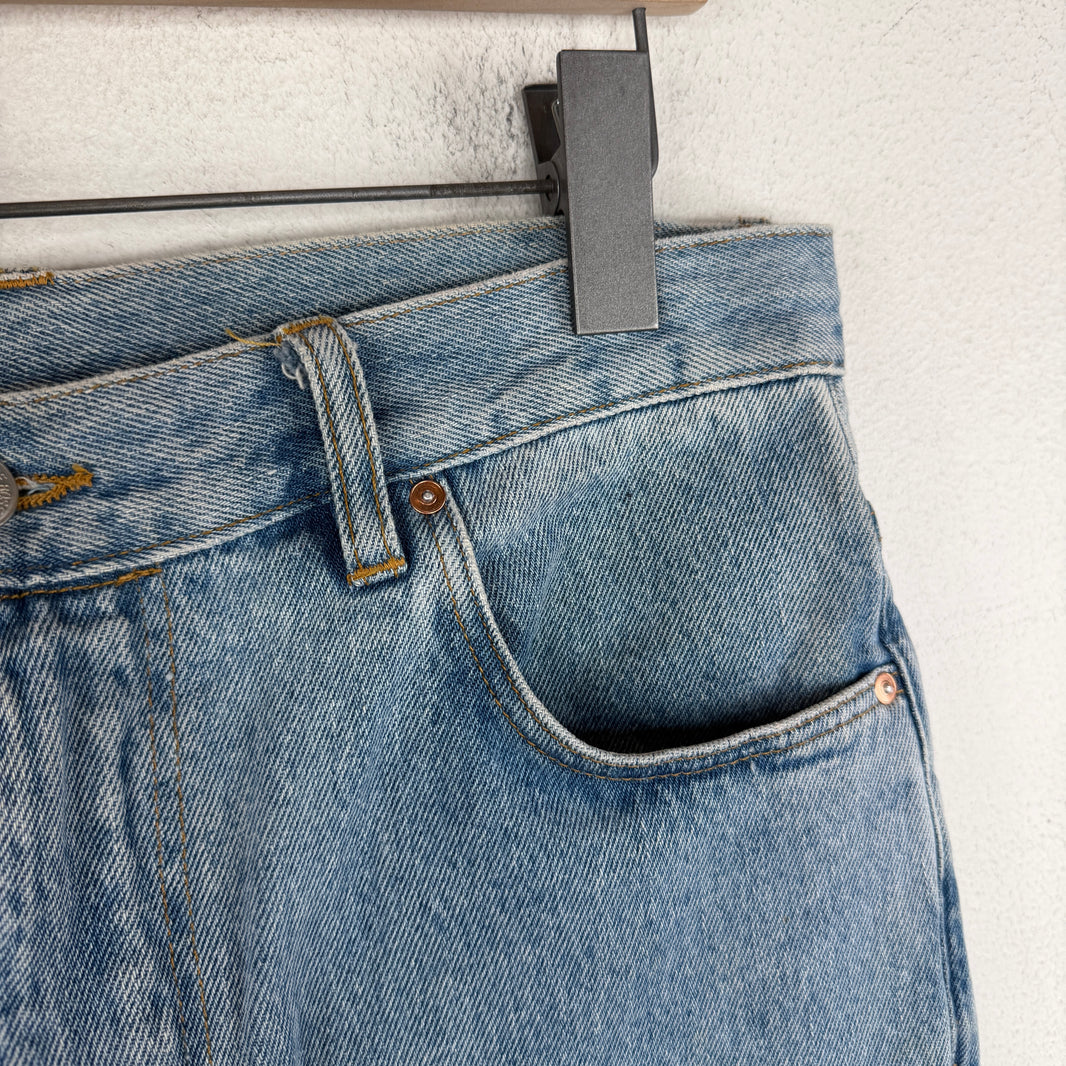 Martine Rose Flared Blue Jeans