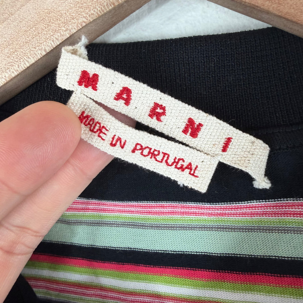 Marni Striped L/S Polo Shirt