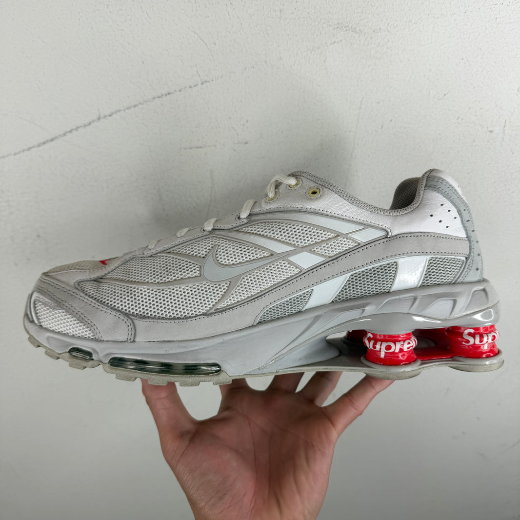 Supreme Nike White Shox Sneakers