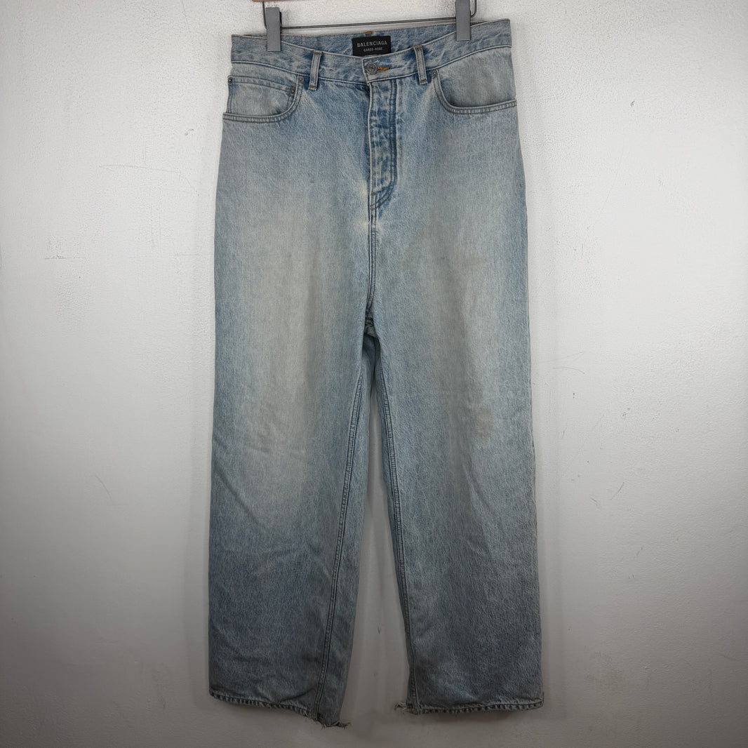 Balenciaga Garde Robe Blue Baggy Jeans