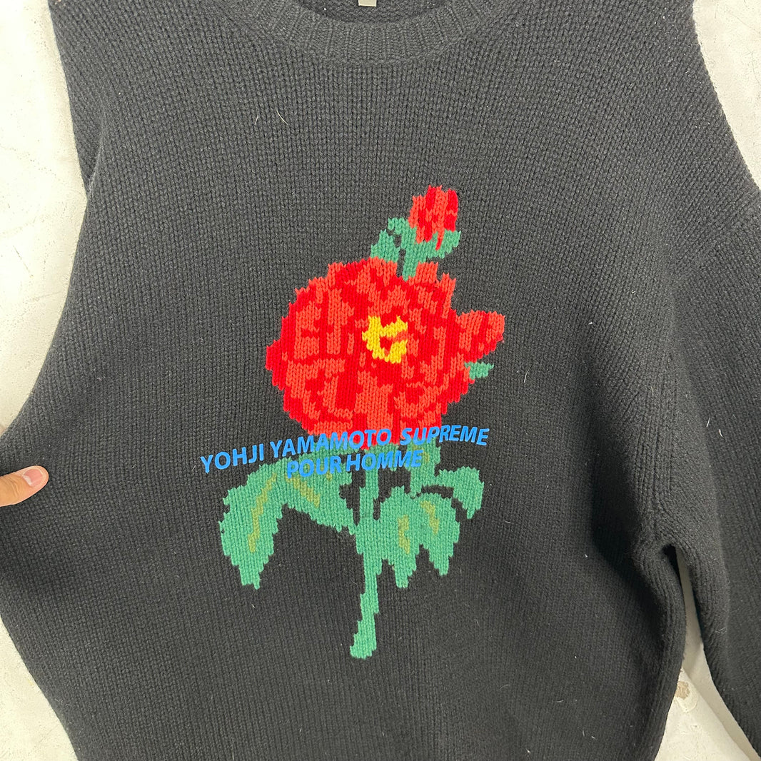 Supreme x Yohji Yamamoto Rose Sweater