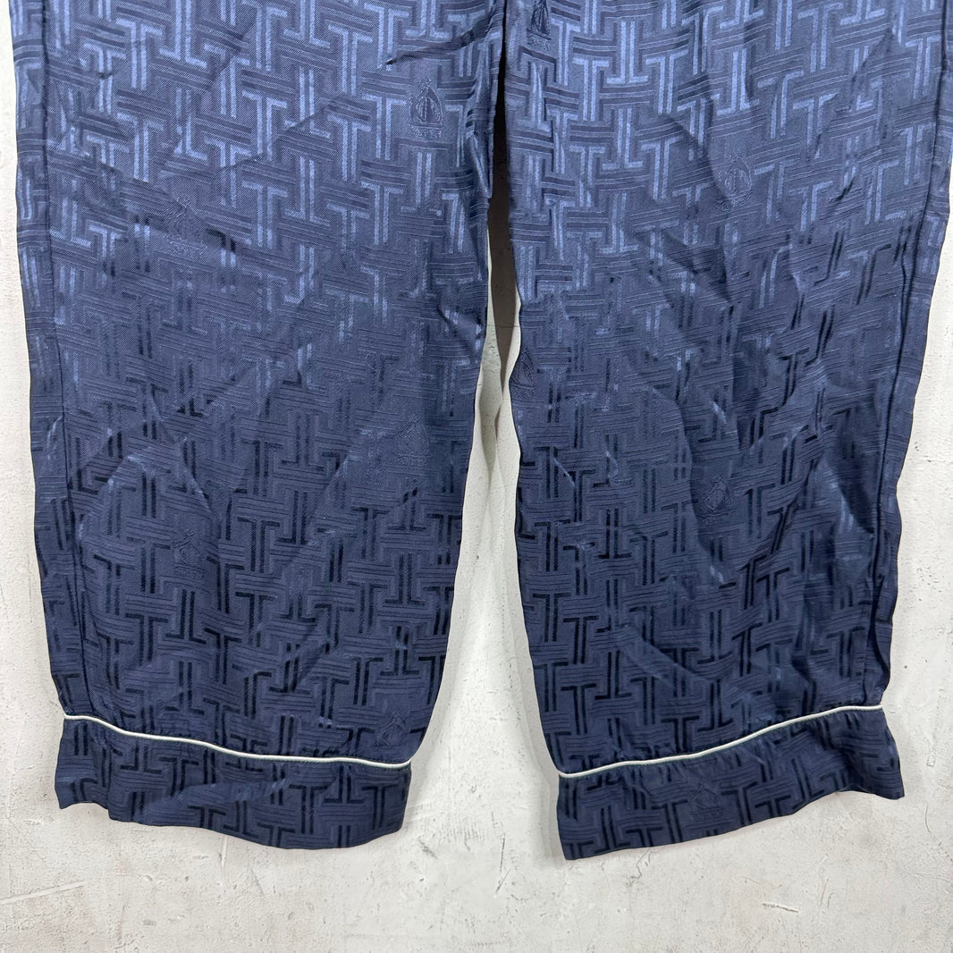 Lanvin Monogram Silk Pants