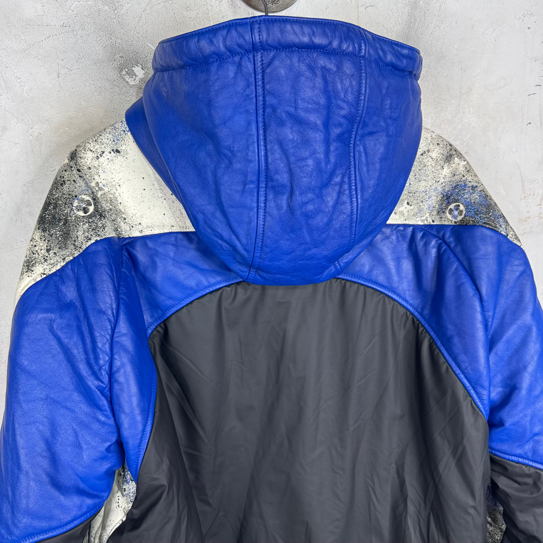 Louis Vuitton Leather Paneled Painter Down Jacket