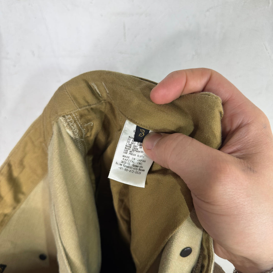 Kapital Heavy Canvas Wide Leg Cargo Pants