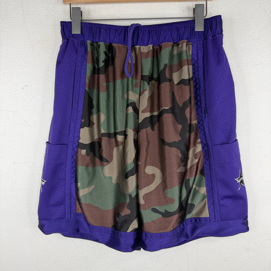 Supreme Camo/Purple Star Shorts