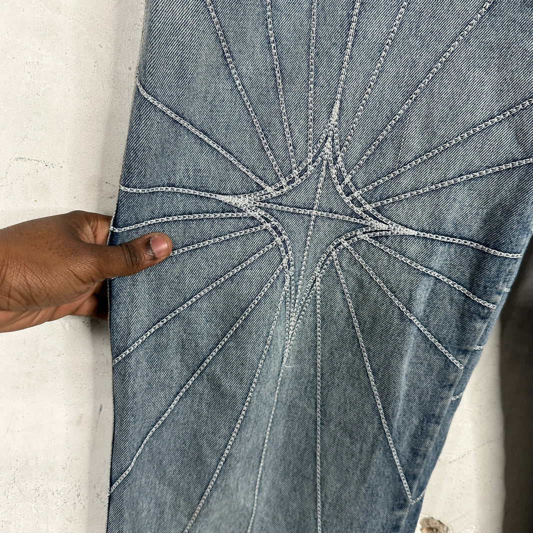 Thug Club Blue Chain Stitch Denim Jeans