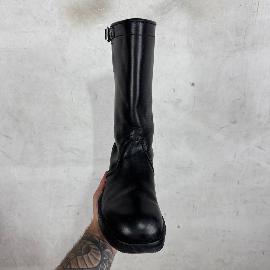 Dries Van Noten Leather Pull Booties