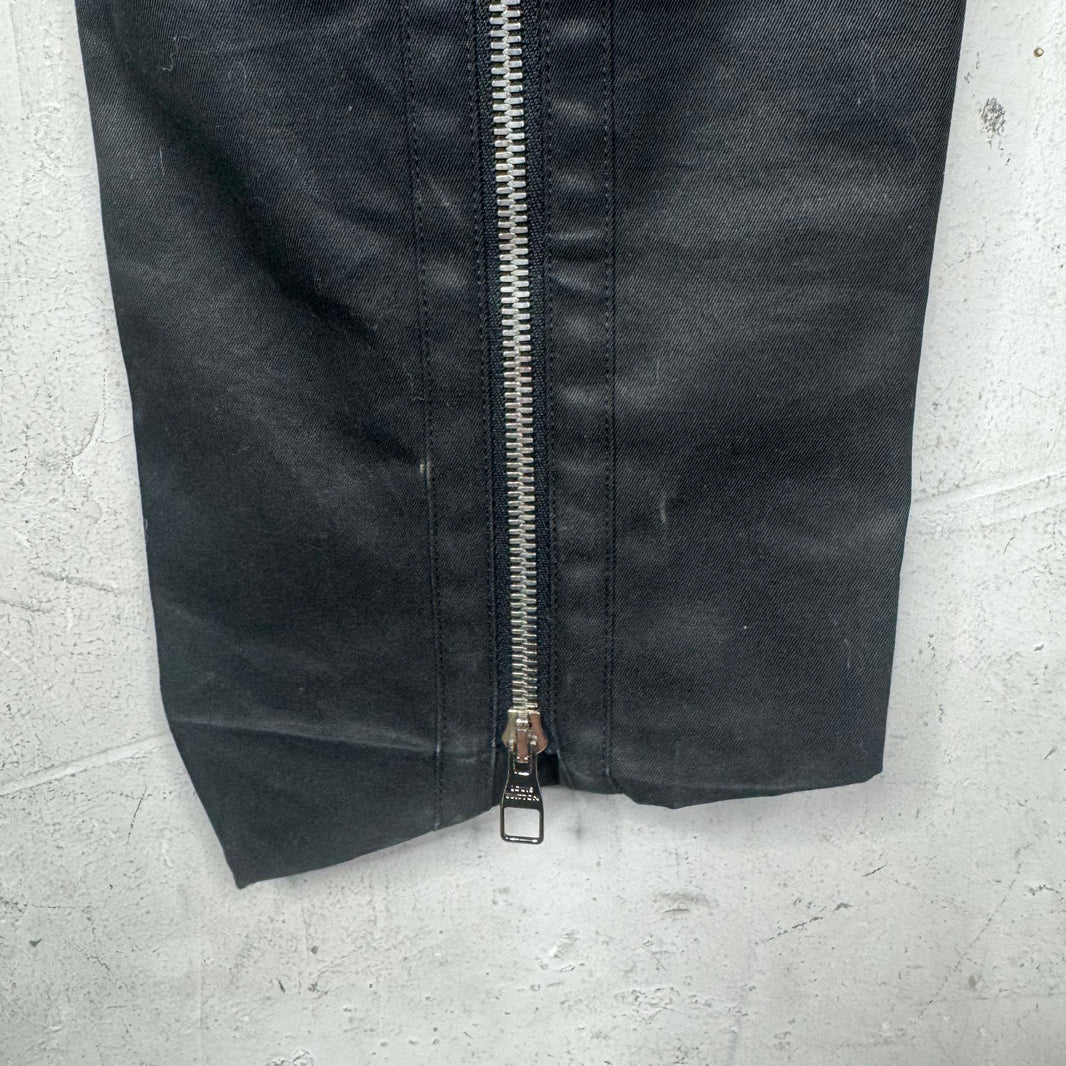 Louis Vuitton Black Back Zip Trousers
