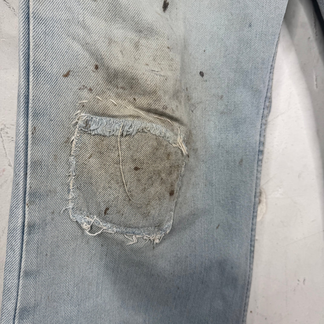 Vintage Levi’s Orange Tab Wide Distressed Jeans