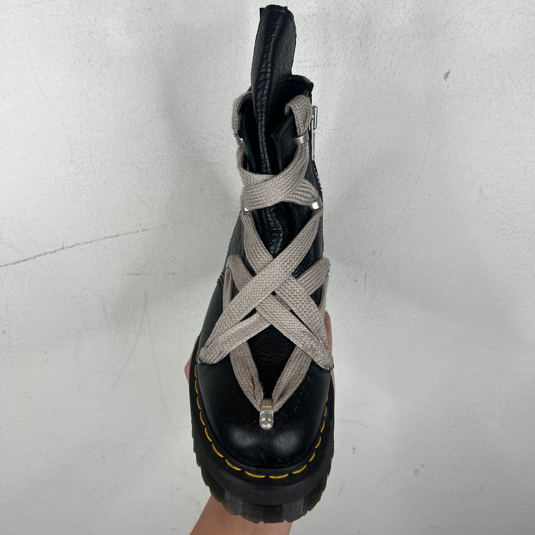 Rick Owens Doc Martens 1460 Megalace Quad Sole Boots