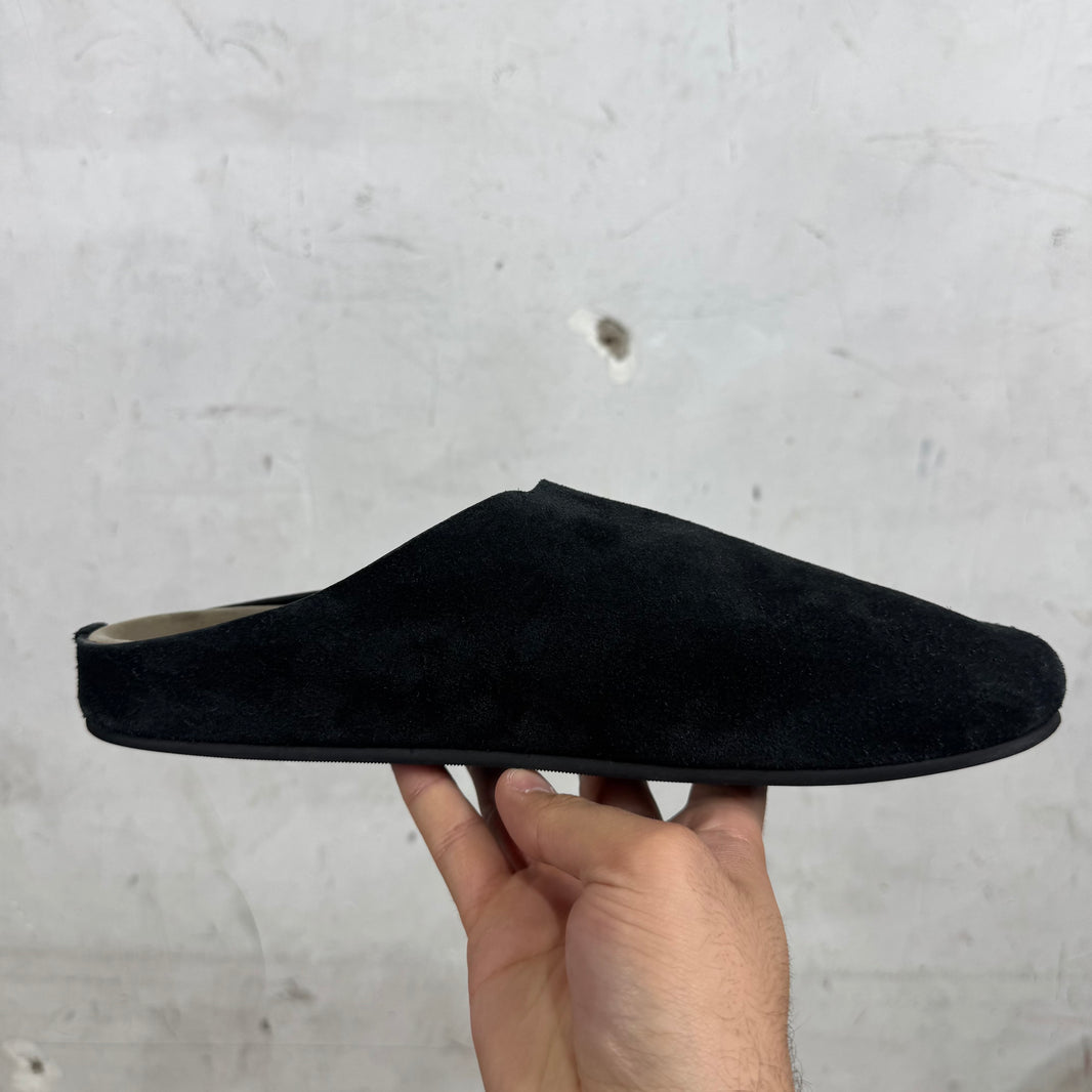 The Row Hudson Suede Slippers