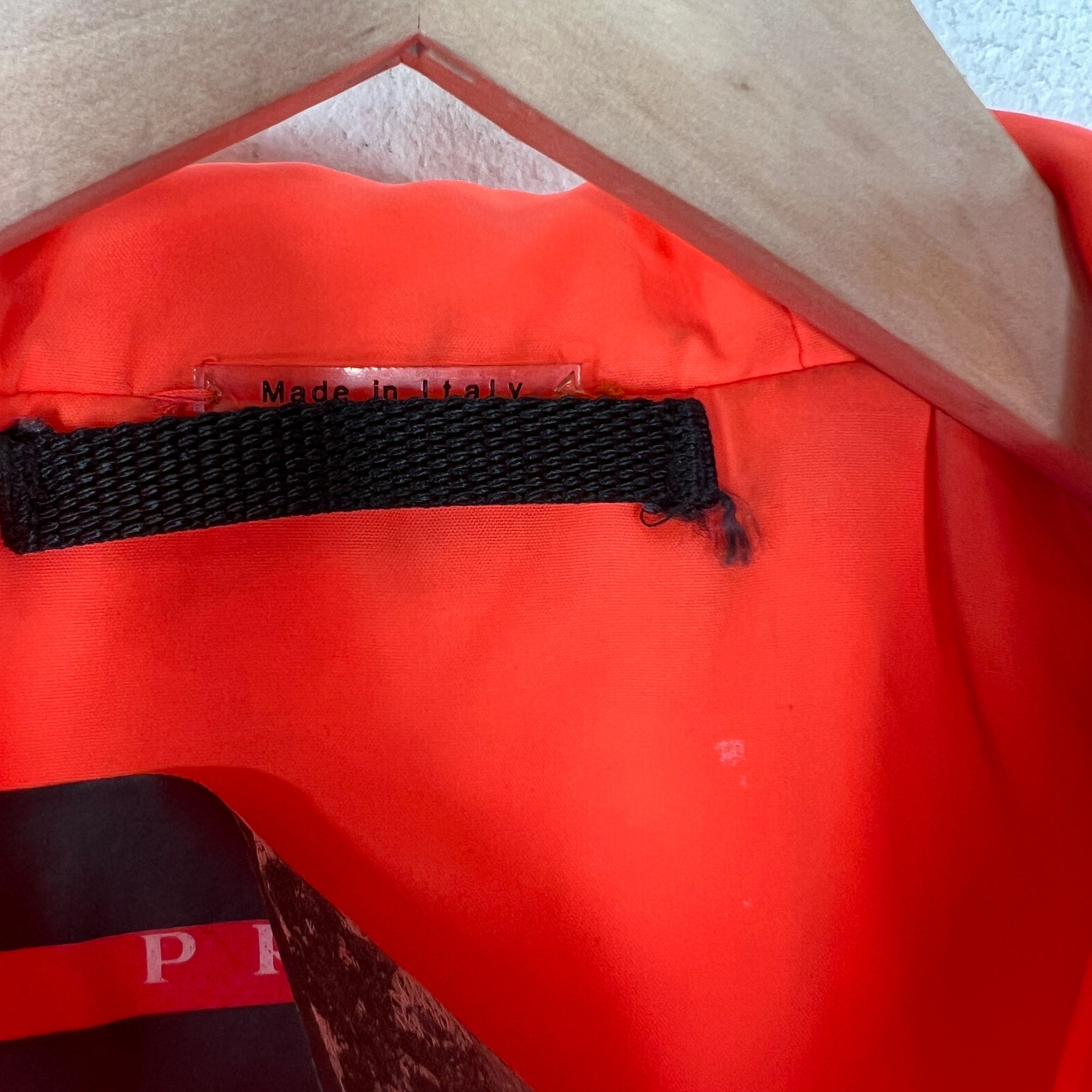 Prada Linea Rossa Orange Technical Padded Jacket