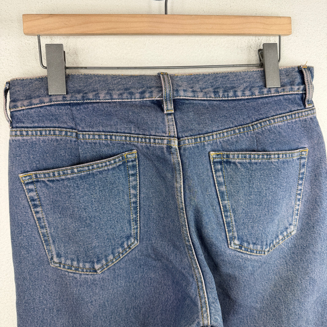 Balenciaga Tinted Blue 5 Pocket Jeans