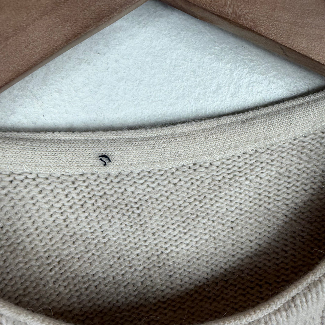 Prada Blue/Beige Mohair Knit Sweater