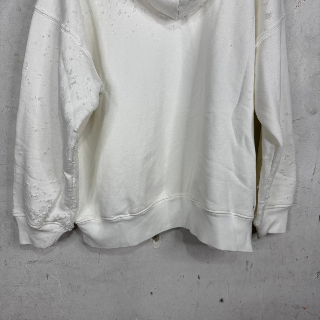 Amiri White Shotgun Hoodie