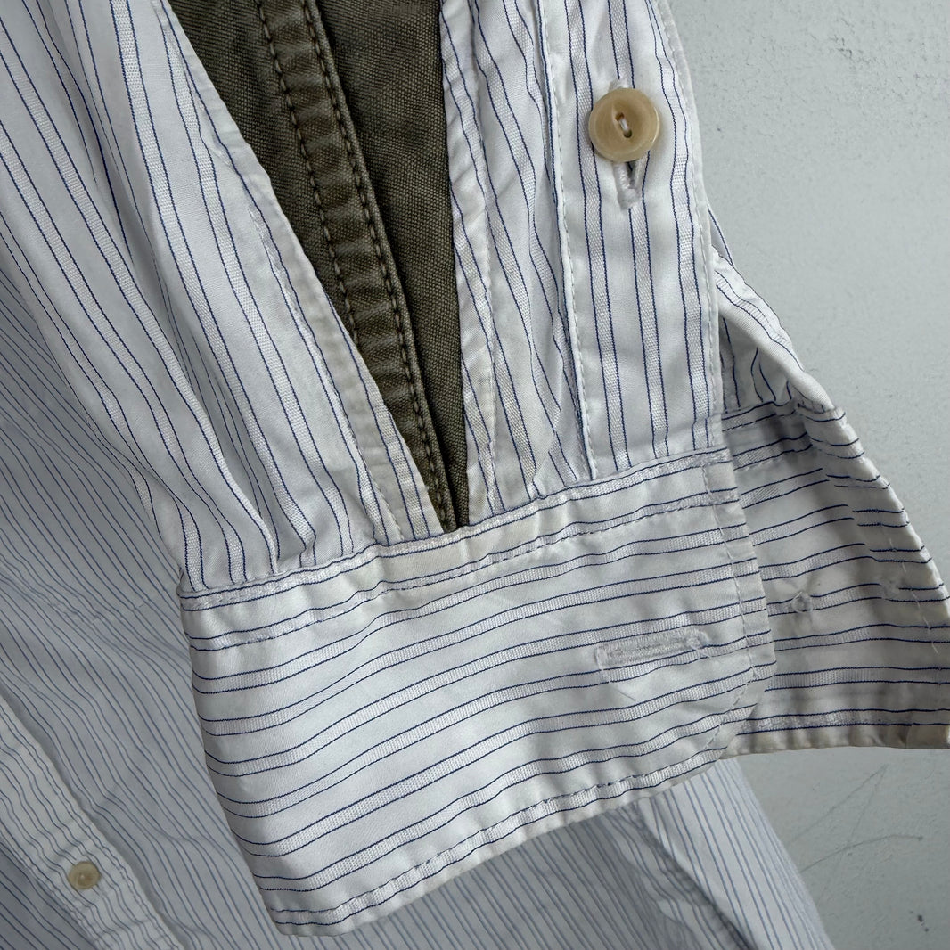Visvim Elbow Patch Striped Button Up L/S Shirt