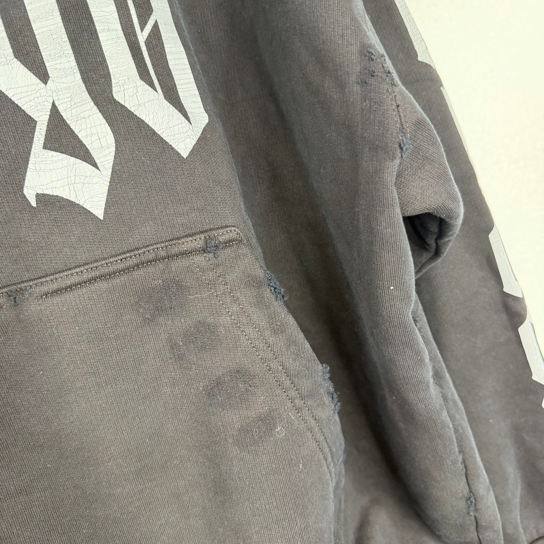 Balenciaga No Logo Black Hoodie