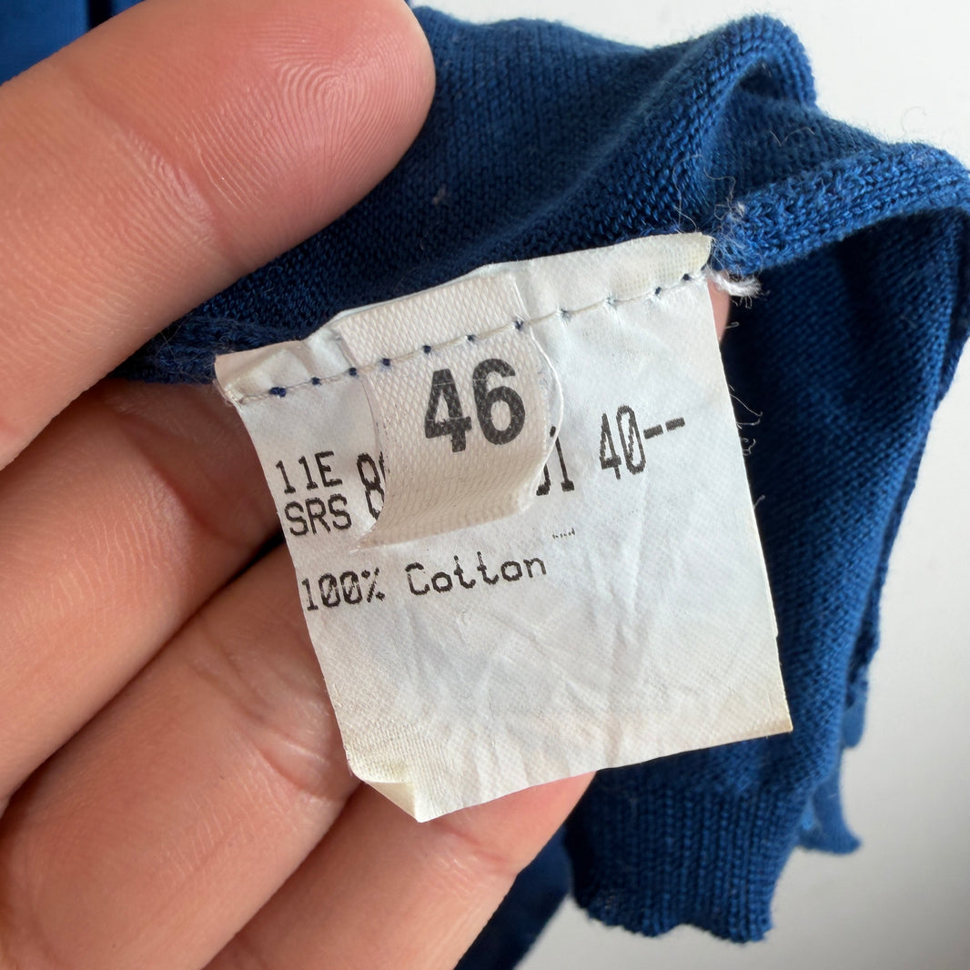Raf Simons Blue Back Zip Detail Longsleeve T-Shirt