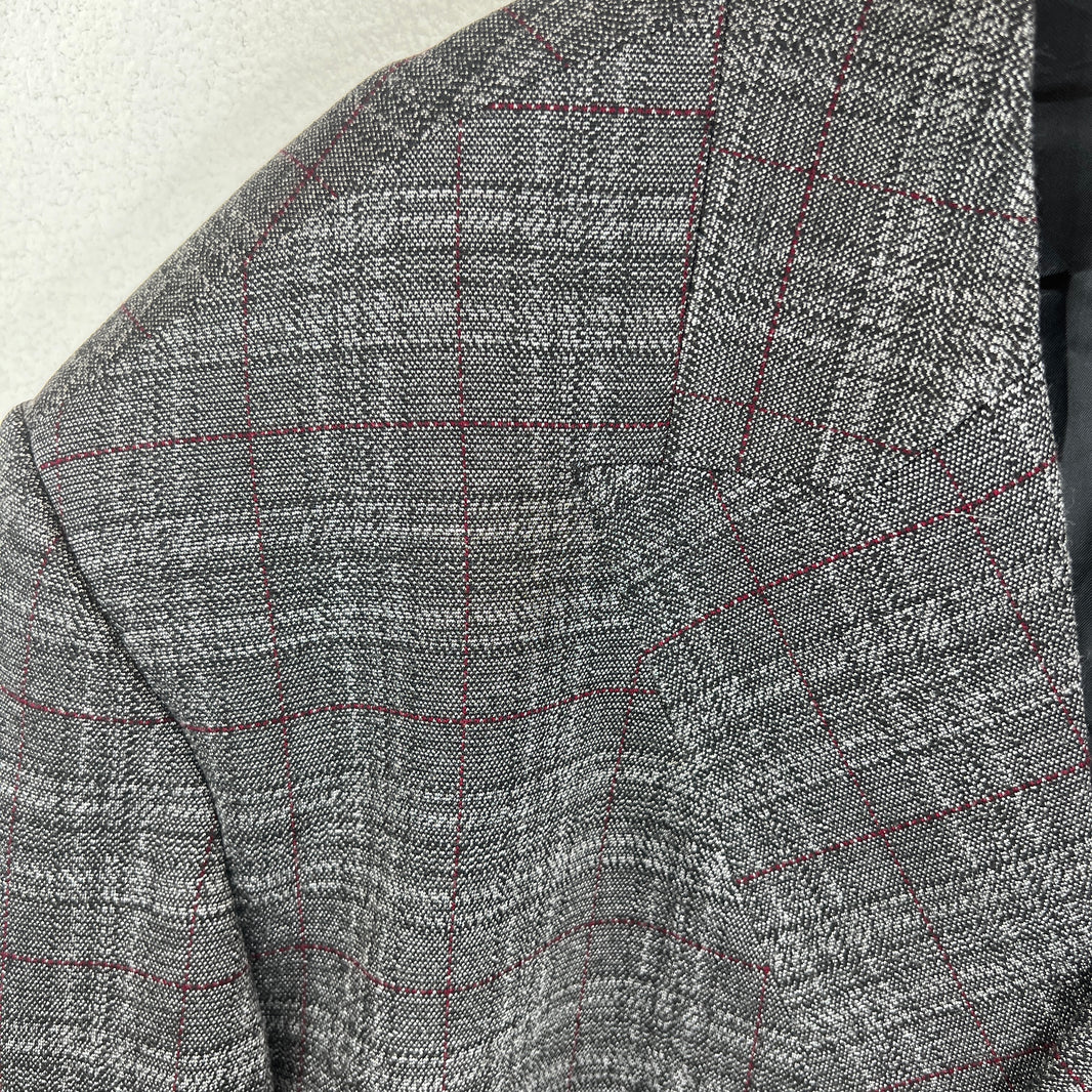 Balenciaga Double Breasted Plaid Blazer