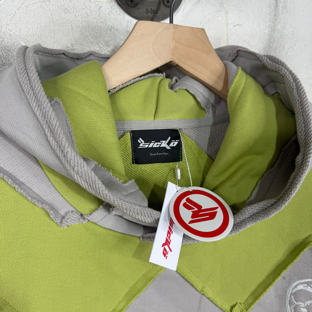 Sicko Zig Zag Patchwork Hoodie