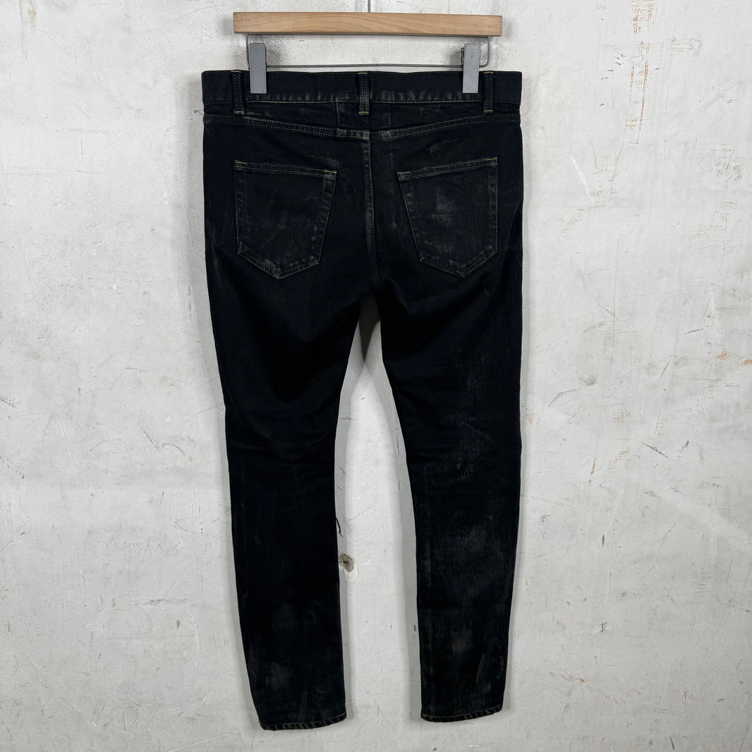Saint Laurent 2015 Oil Crash Jeans