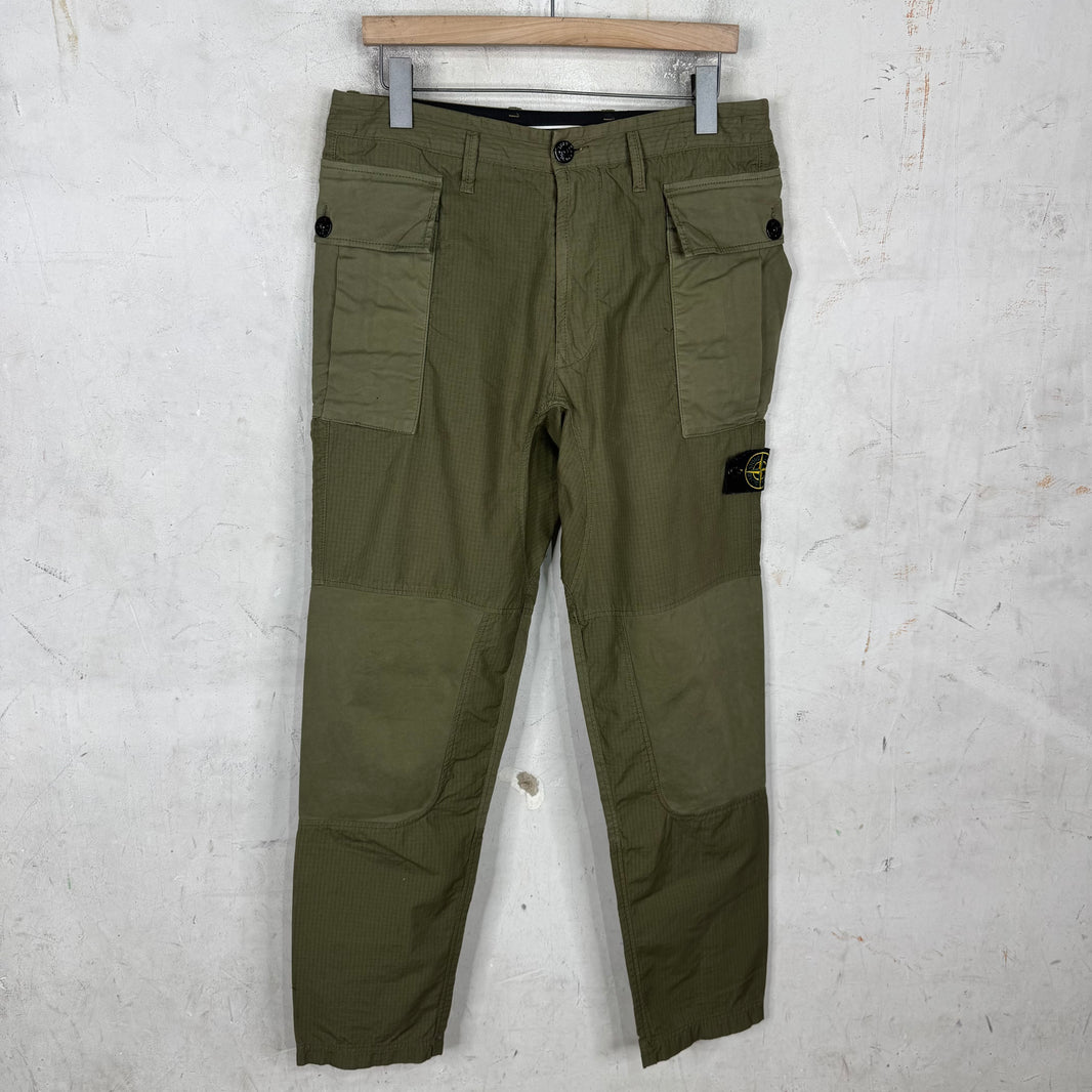 Stone Island Ripstop Olive Cargos