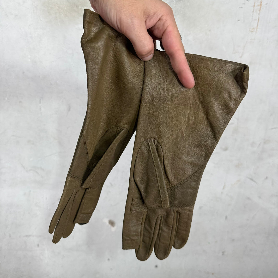 Rick Owens Leather Hunting Gloves