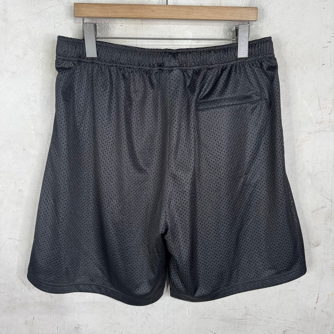 Supreme Rhinestone Script Mesh Shorts