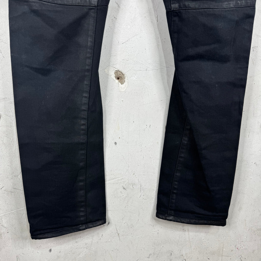 Balmain Waxed Biker Jeans
