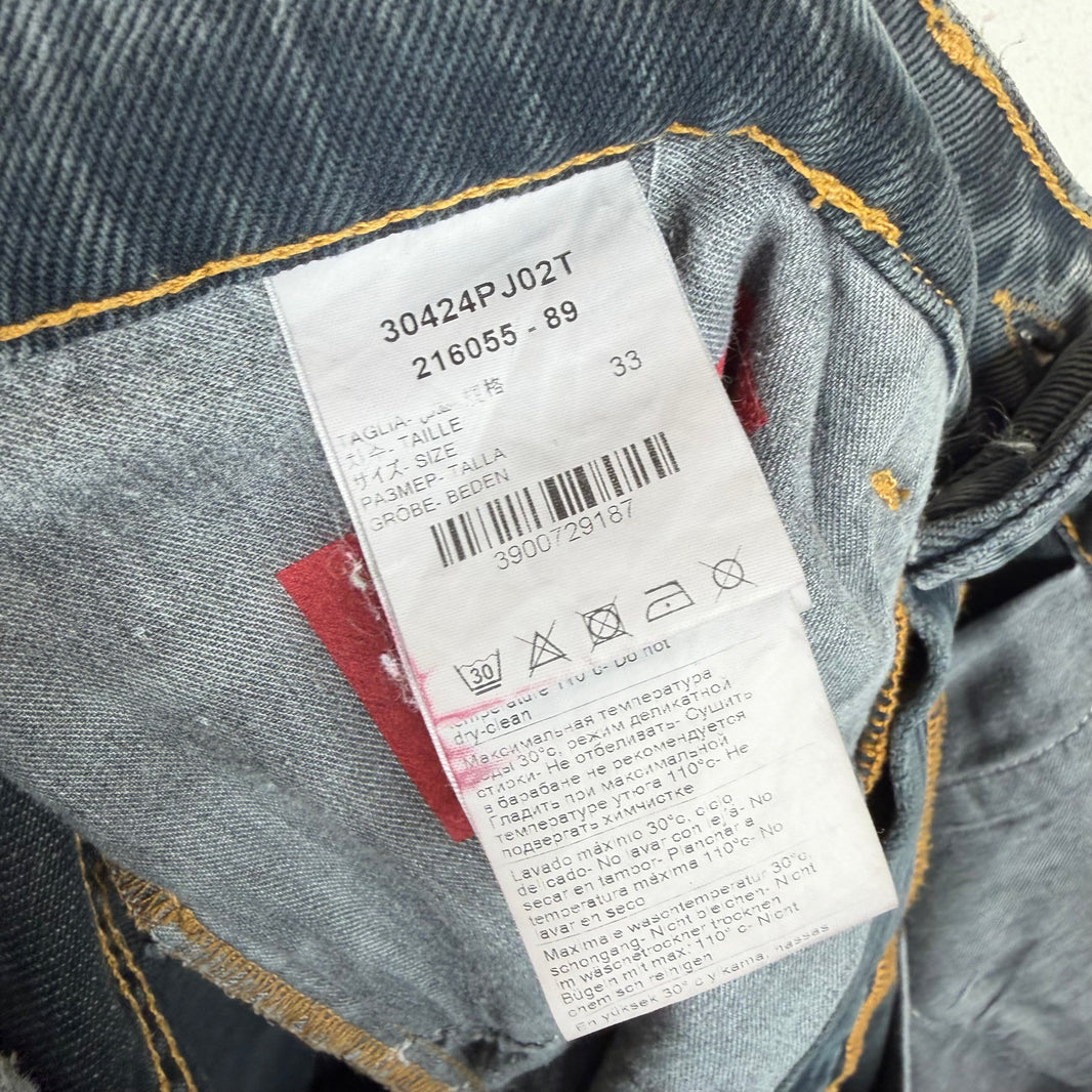424 Black Distressed Skinny Jeans