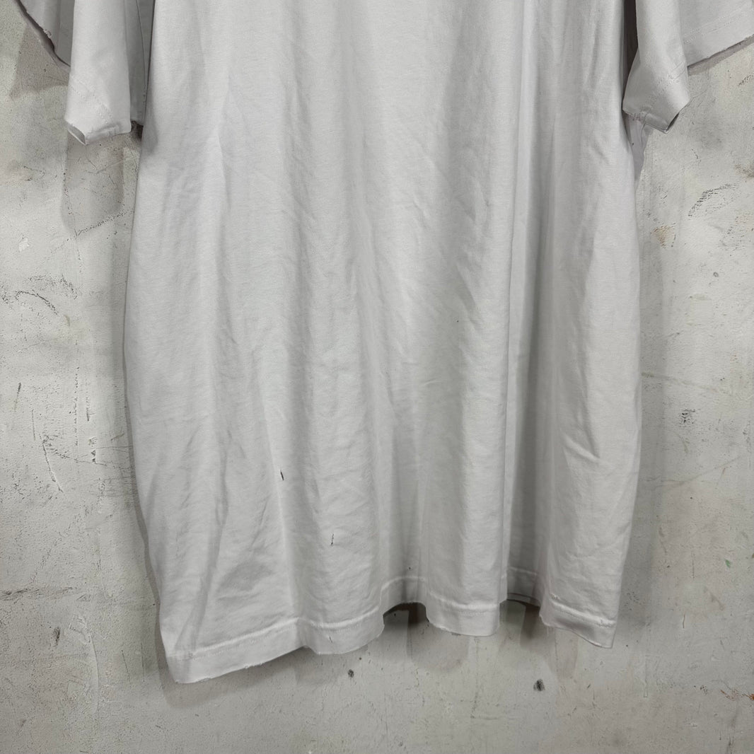 Balenciaga Pierced Collar Distressed T-Shirt