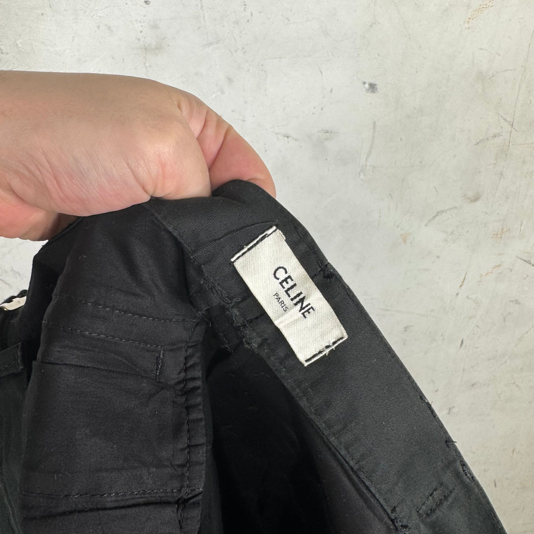 Celine Logo Drawstring Cargo Pants