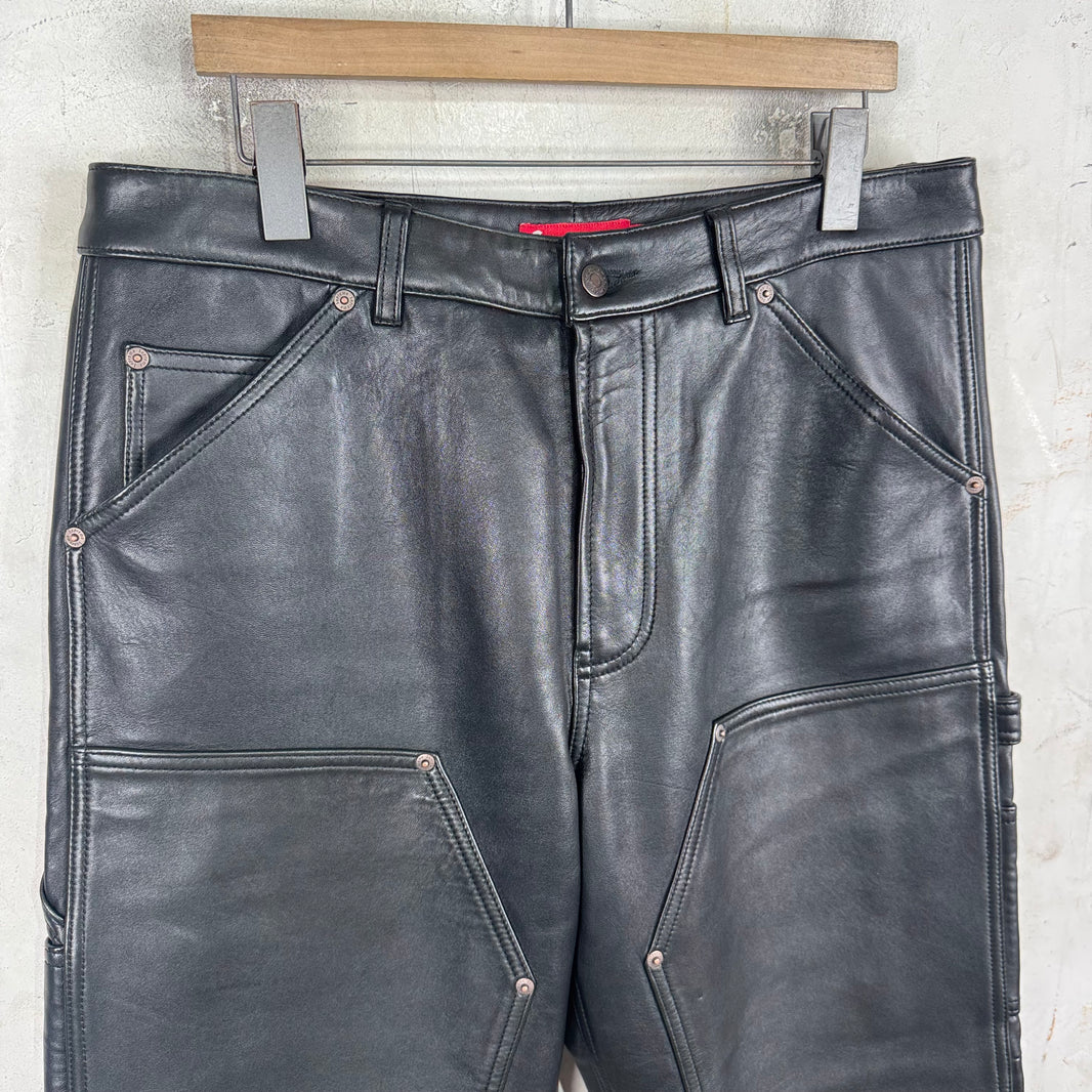 Supreme Leather Loose Double Knee Carpenters