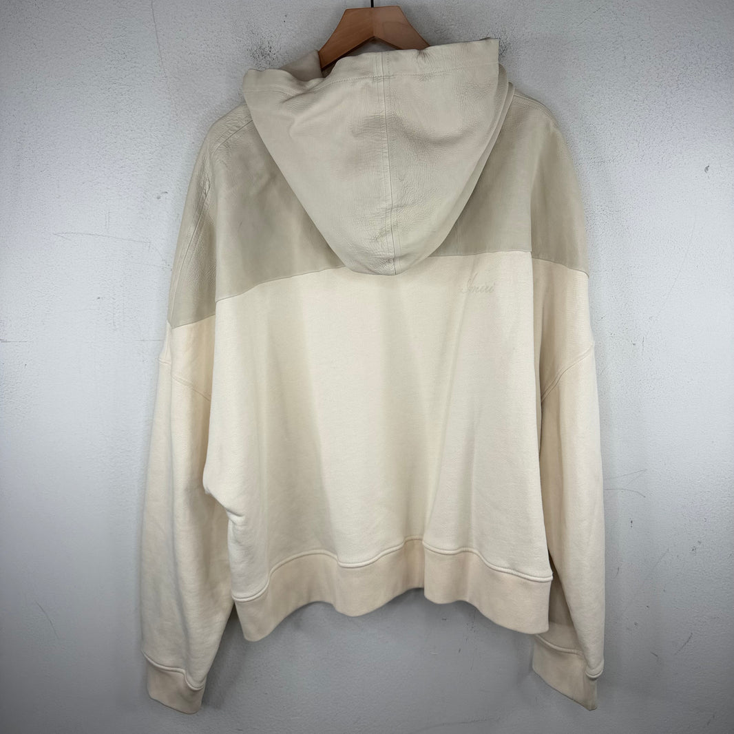 Amiri Leather Hybrid Hoodie