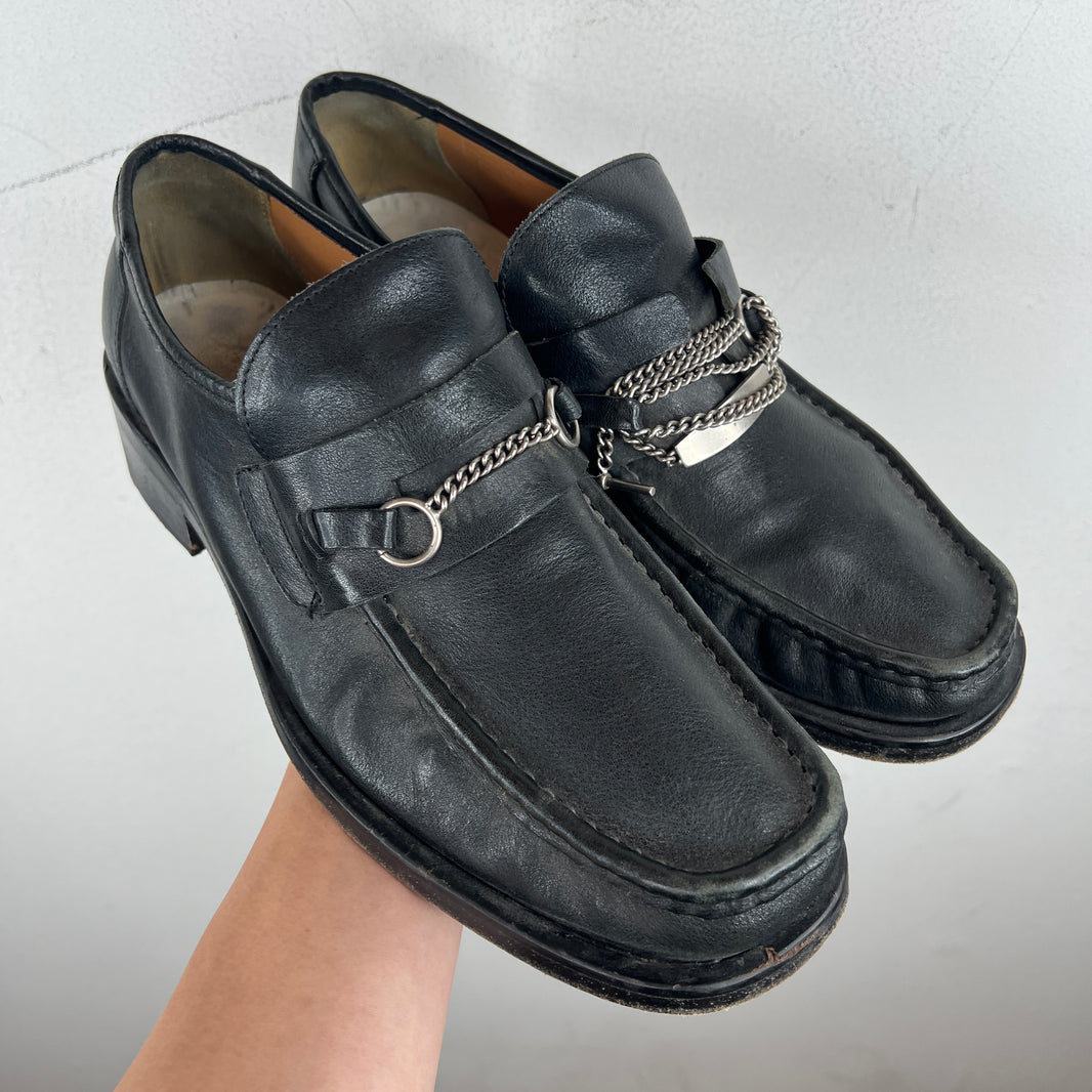 Margiela Black Chain Loafers
