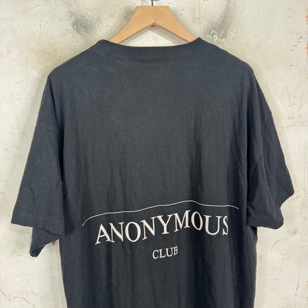 Hood By Air Black Anonymous Club Logo T-Shirt