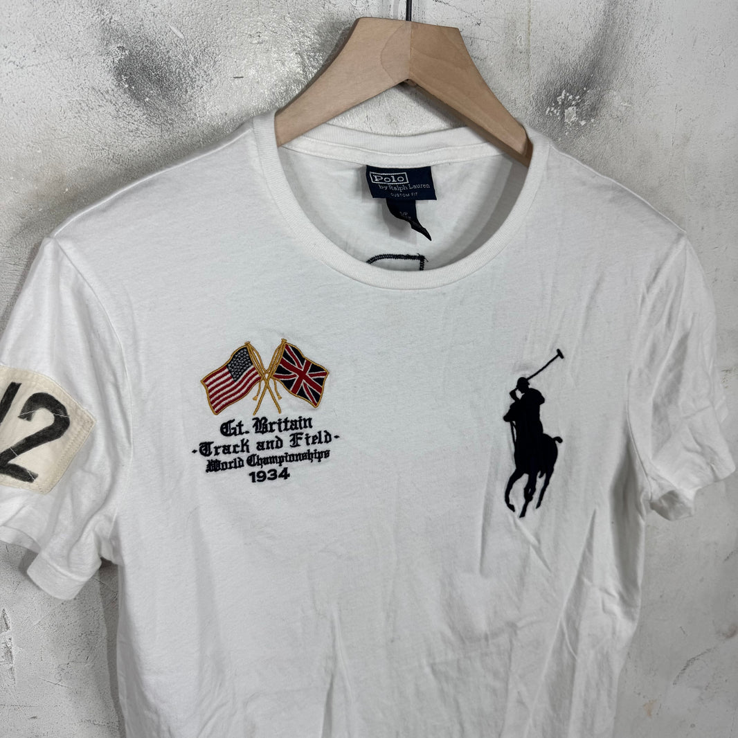 Ralph Lauren White Britain Big Pony T-Shirt