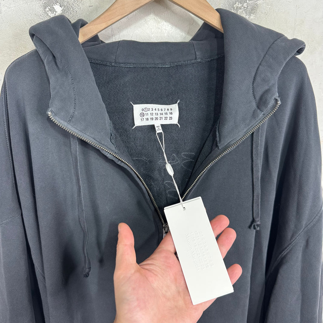 Margiela BNWT Embroidered Logo Zip Hoodie