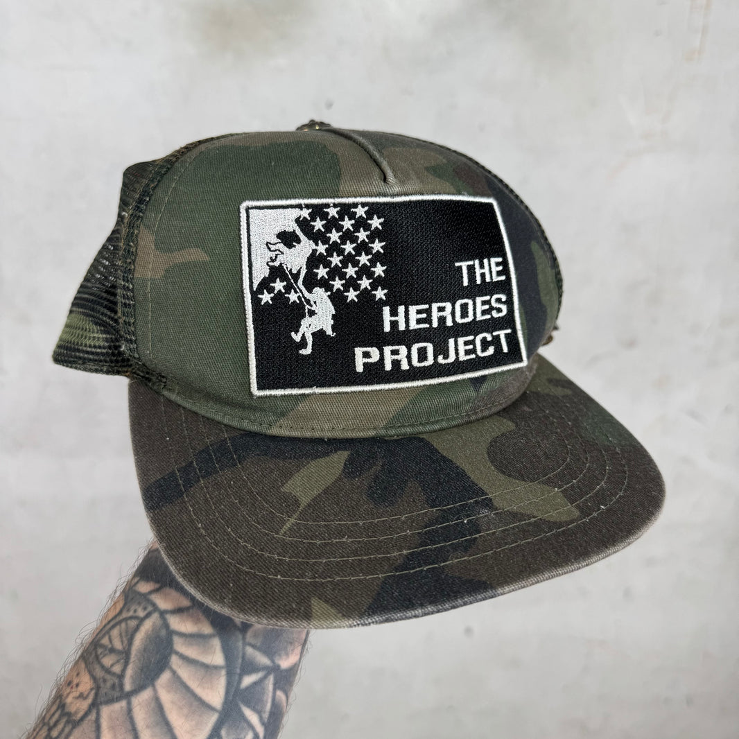 Chrome Hearts Heros Project Camo Trucker Hat