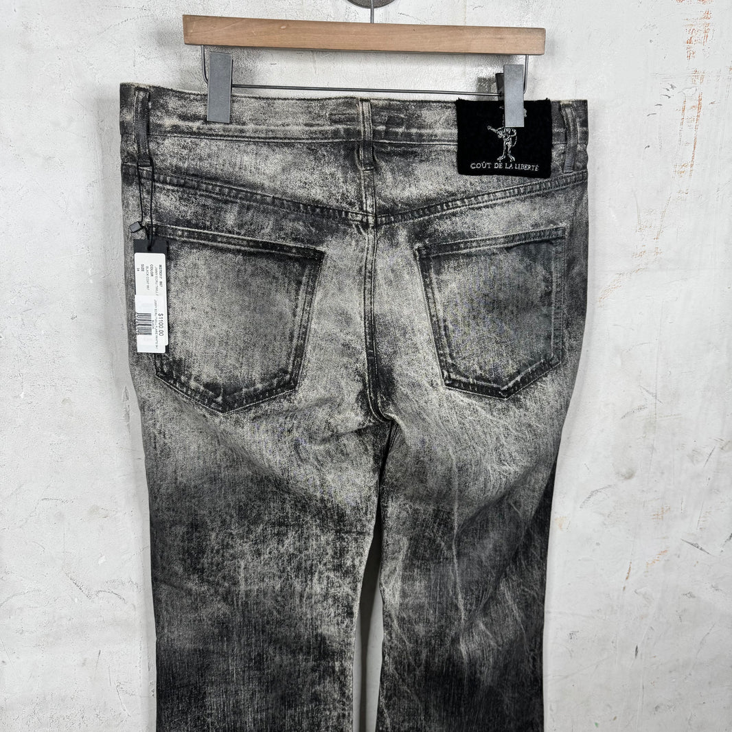 Cout De La Liberte Flared Waxed Trompe Pants