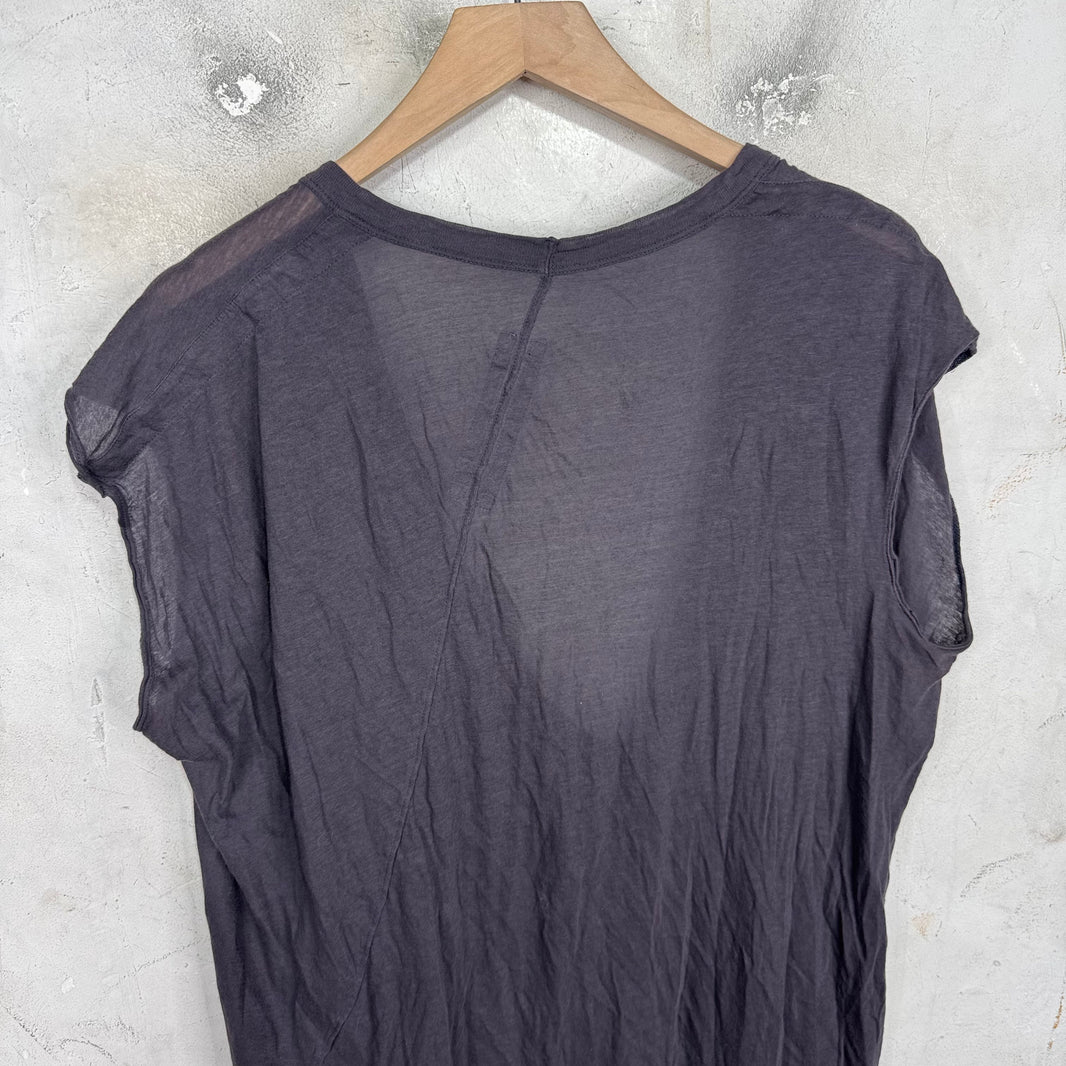 Rick Owens Plum Dylan Sleeveless T-Shirt