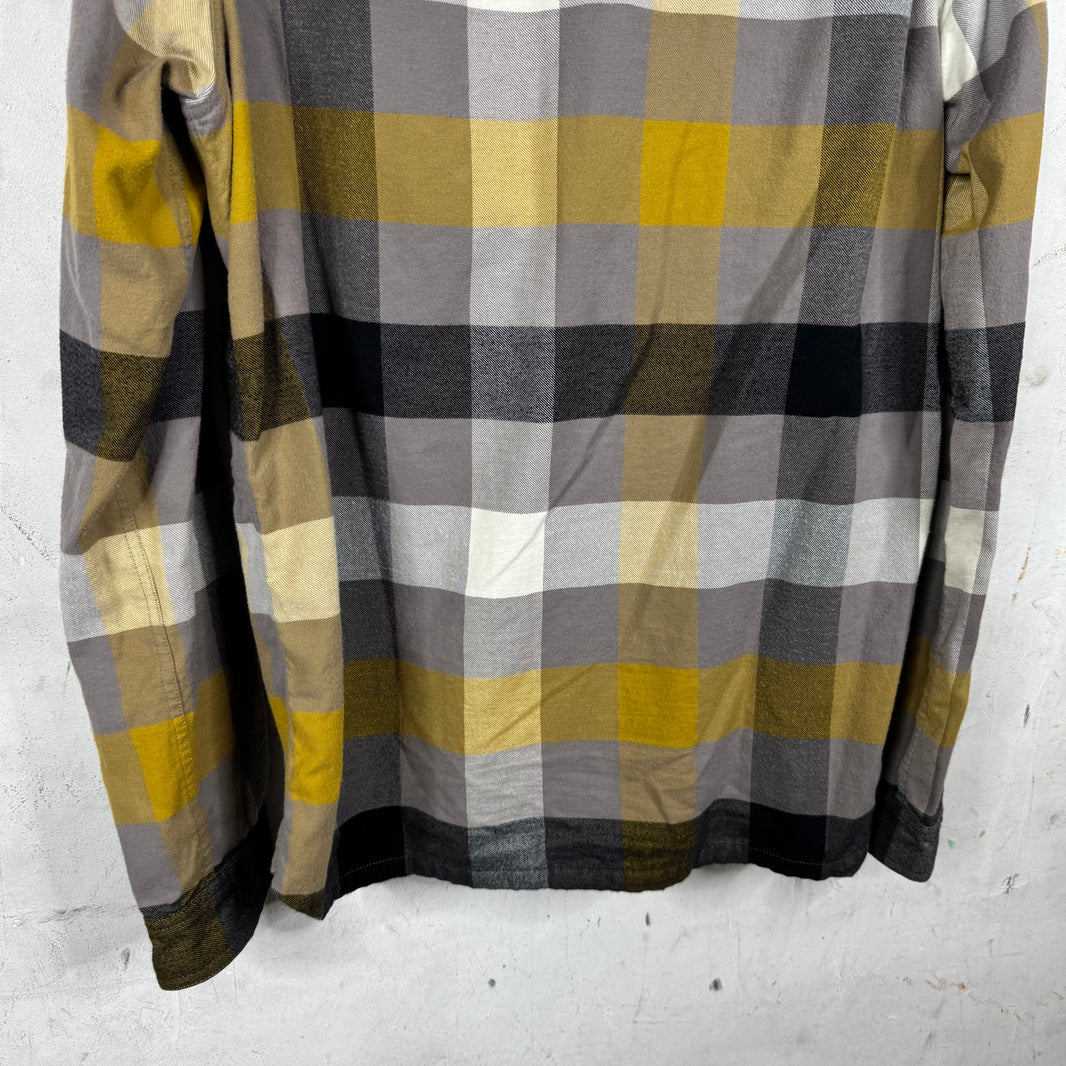 Rick Owens Fogachine Plaid Snap Flannel
