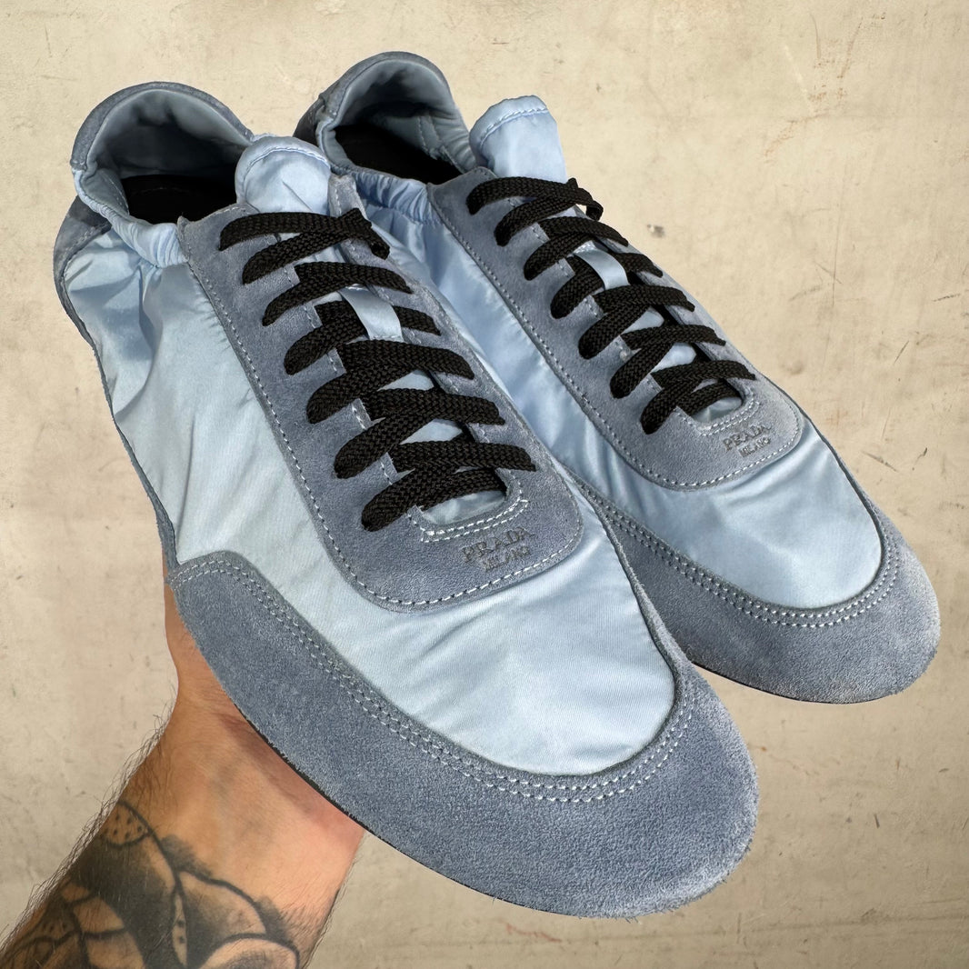 Prada Blue Collapse Sneakers