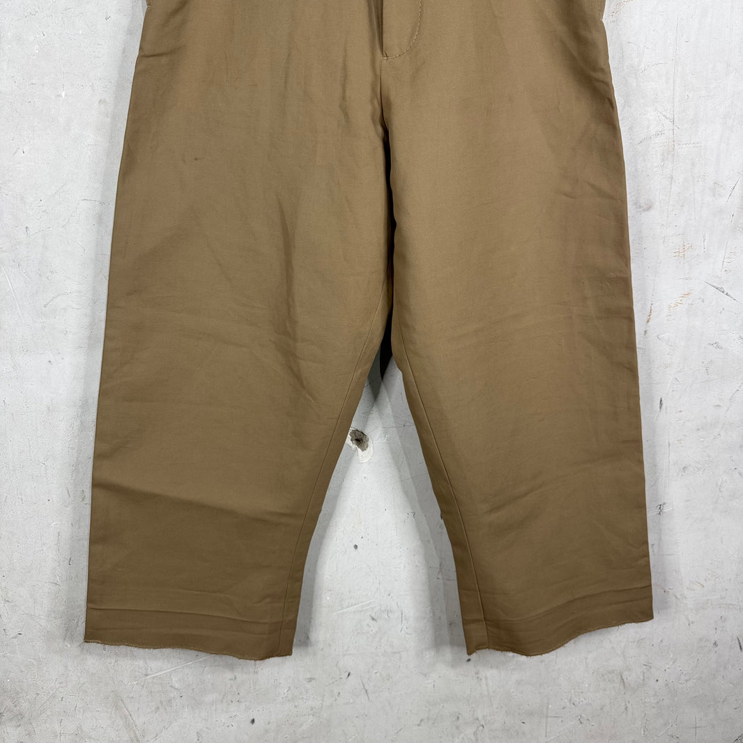 Acne Studios Loose Fit Khaki Trousers