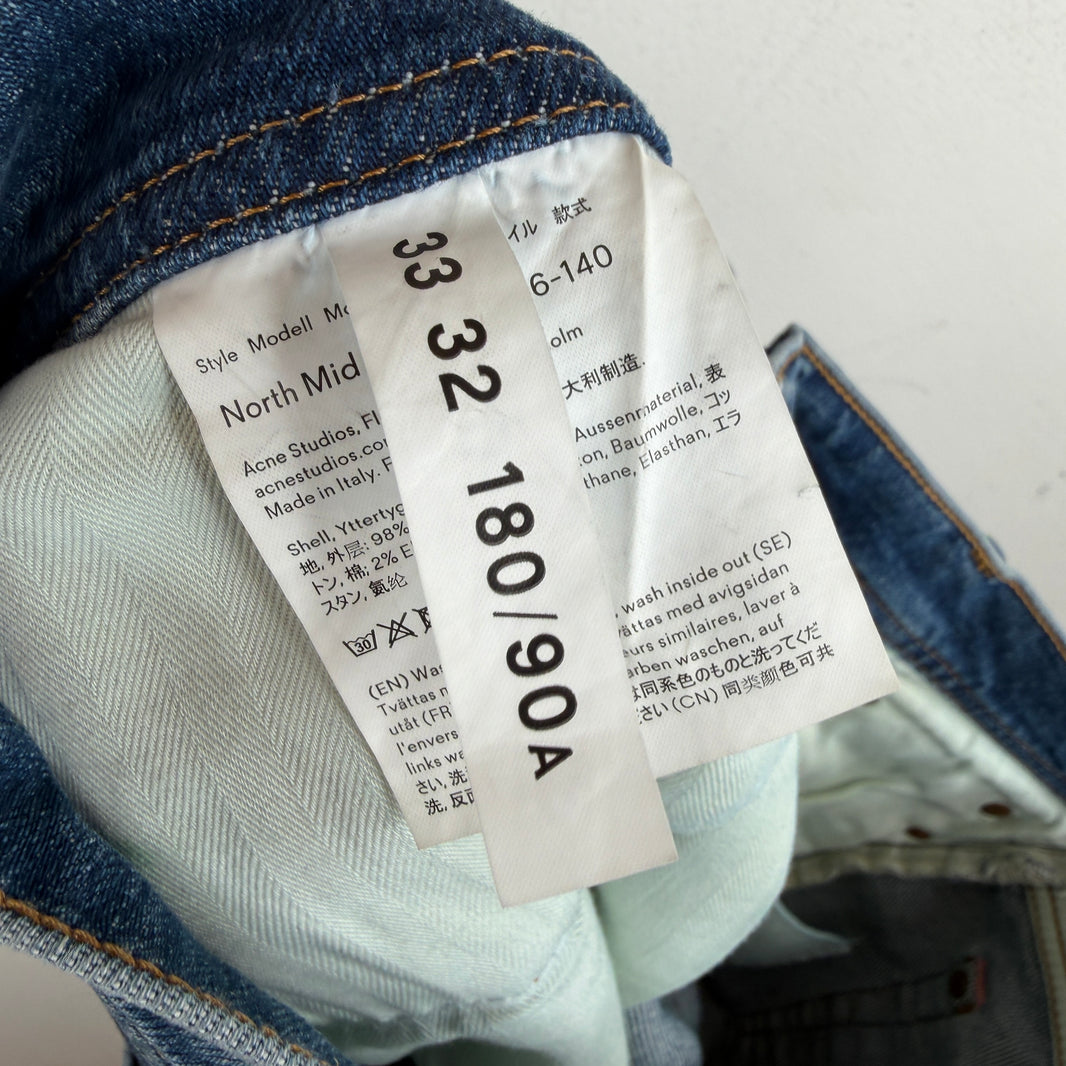 Acne Studios North Mid Blue Jeans
