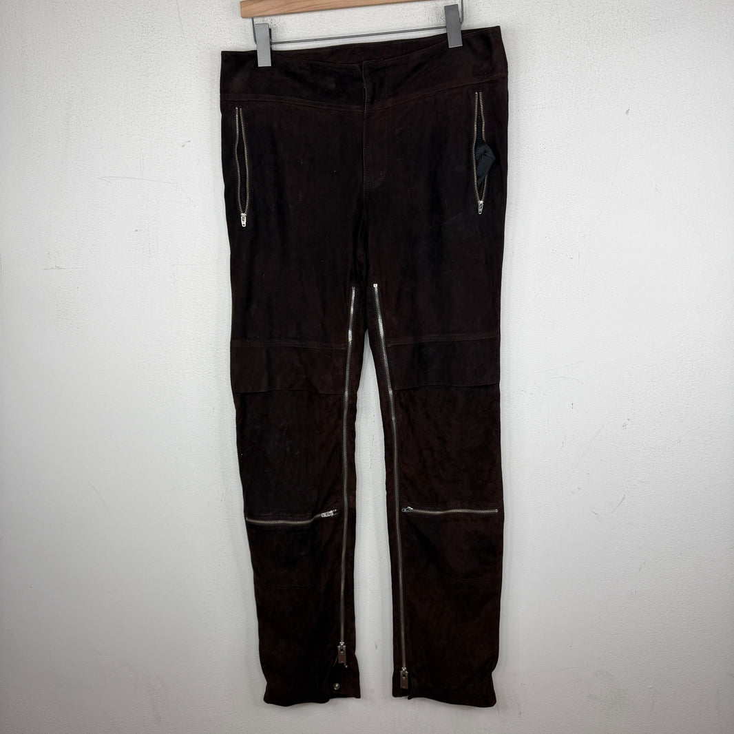 Alyx Leather Suede Zipper Pants