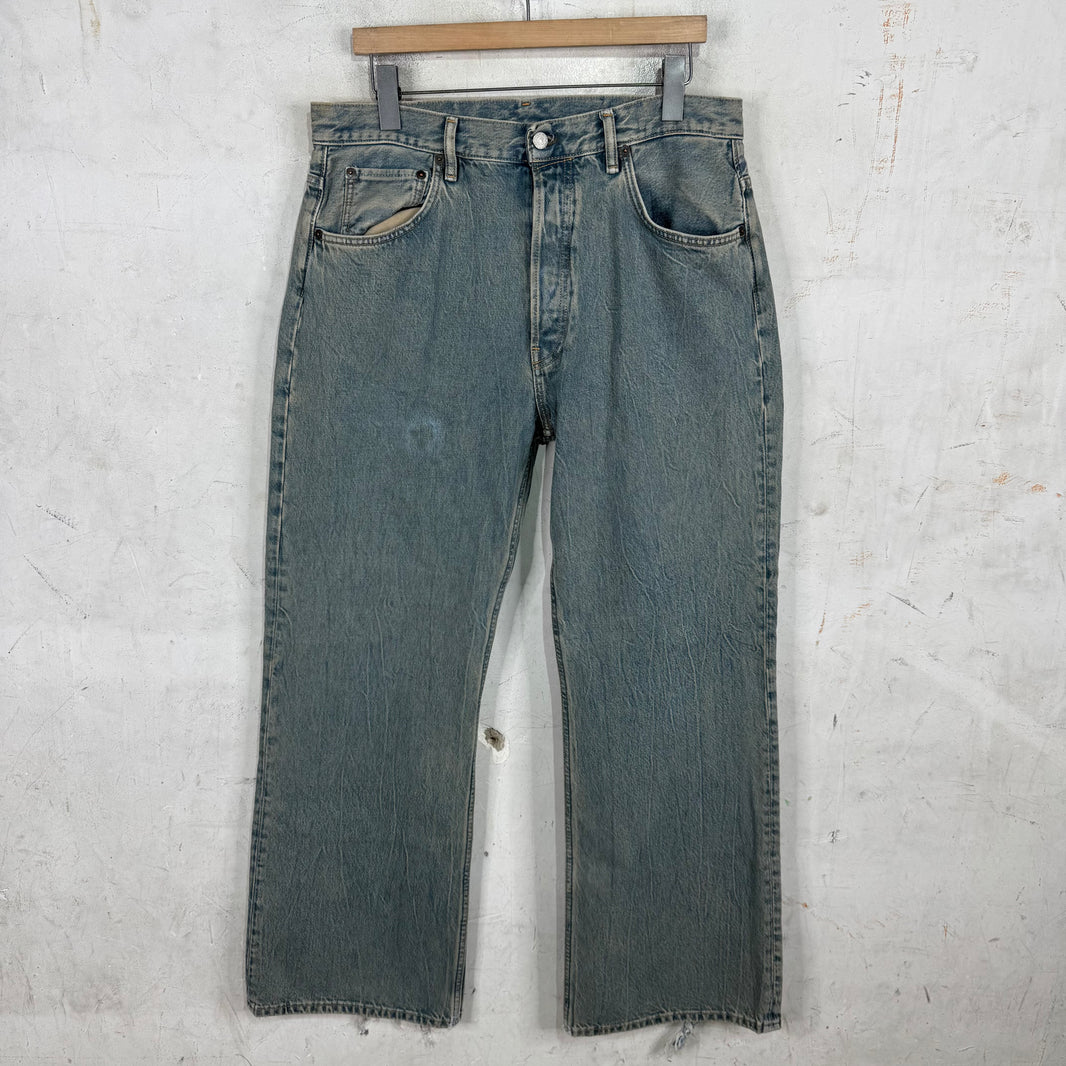 Acne Studios Stone Washed Wide Straight Jeans