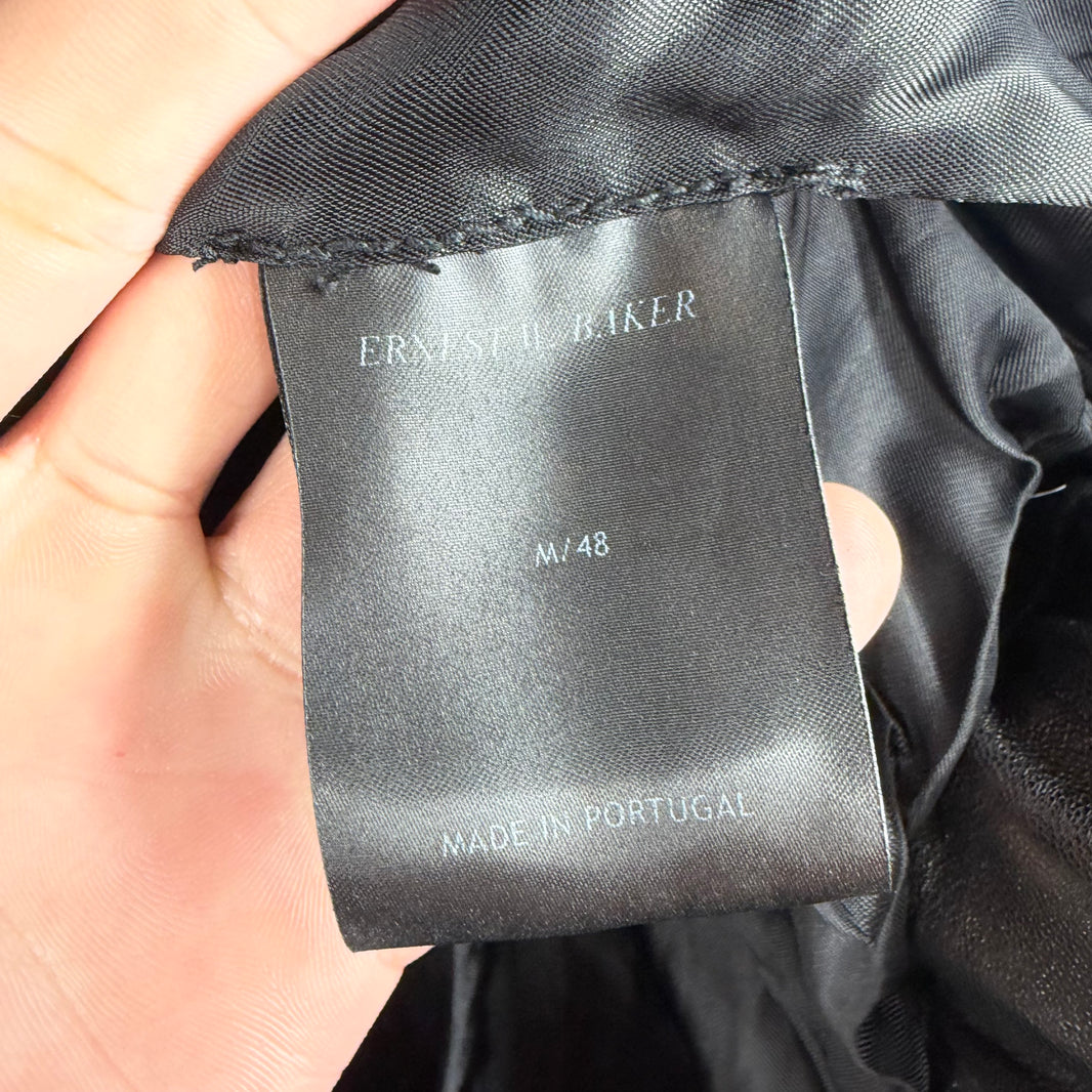 Ernest W Baker Lamb Leather Zip Up Jacket